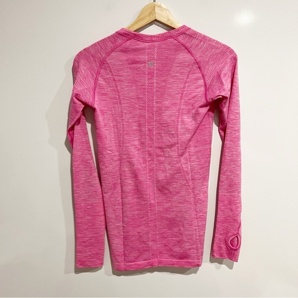 Lululemon Swiftly Tech Long Sleeve Crew Top Pink - Picture 5 of 8